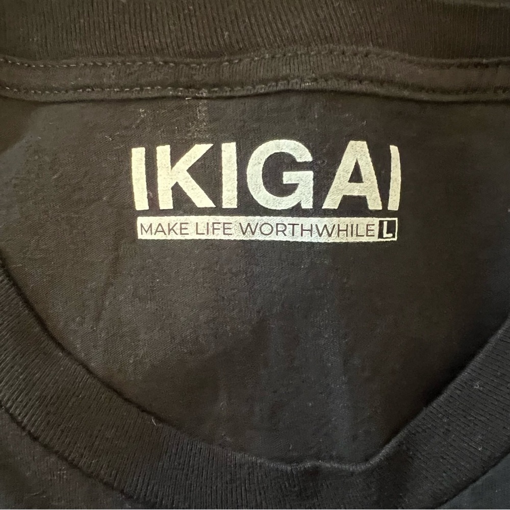 IKIGAI Men's Large Japanese Streetwear Anime Tee - Picture 6 of 6